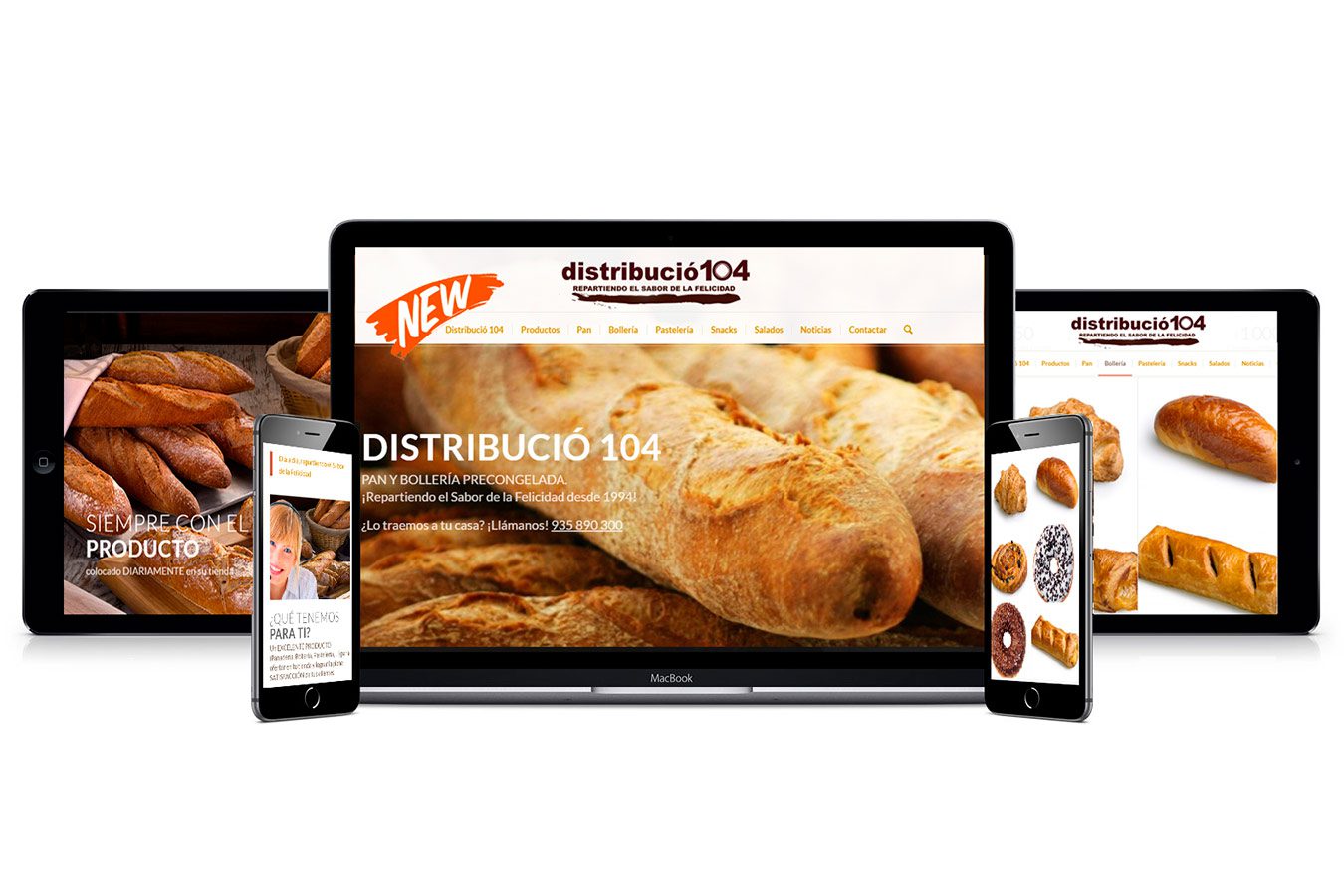 Diseño PÁGINA WEB Corporativa para DISTRIBUCIÓ 104 (Valldoreix - Sant Cugat. Barcelona) - By IDG GRUP WEB - Imagen Corporativa y Publicidad