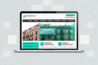 Diseño PÁGINA WEB Corporativa para REHABILITACIONES PERIMETRO 5 (Cornellá. Barcelona) - By IDG GRUP WEB - Imagen Corporativa y Publicidad