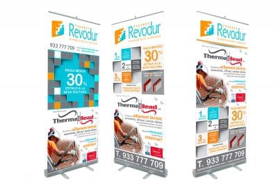 RollUps Aluminio, RollUps Doble Cara, RollUps Alta Gama, Mini RollUps, RollUps XXL, para Ferias, Congresos, Exposiciones - Diseño e Imprenta IDG GRUP WEB - Imagen Corporativa y Publicidad (Barcelona - Madrid)