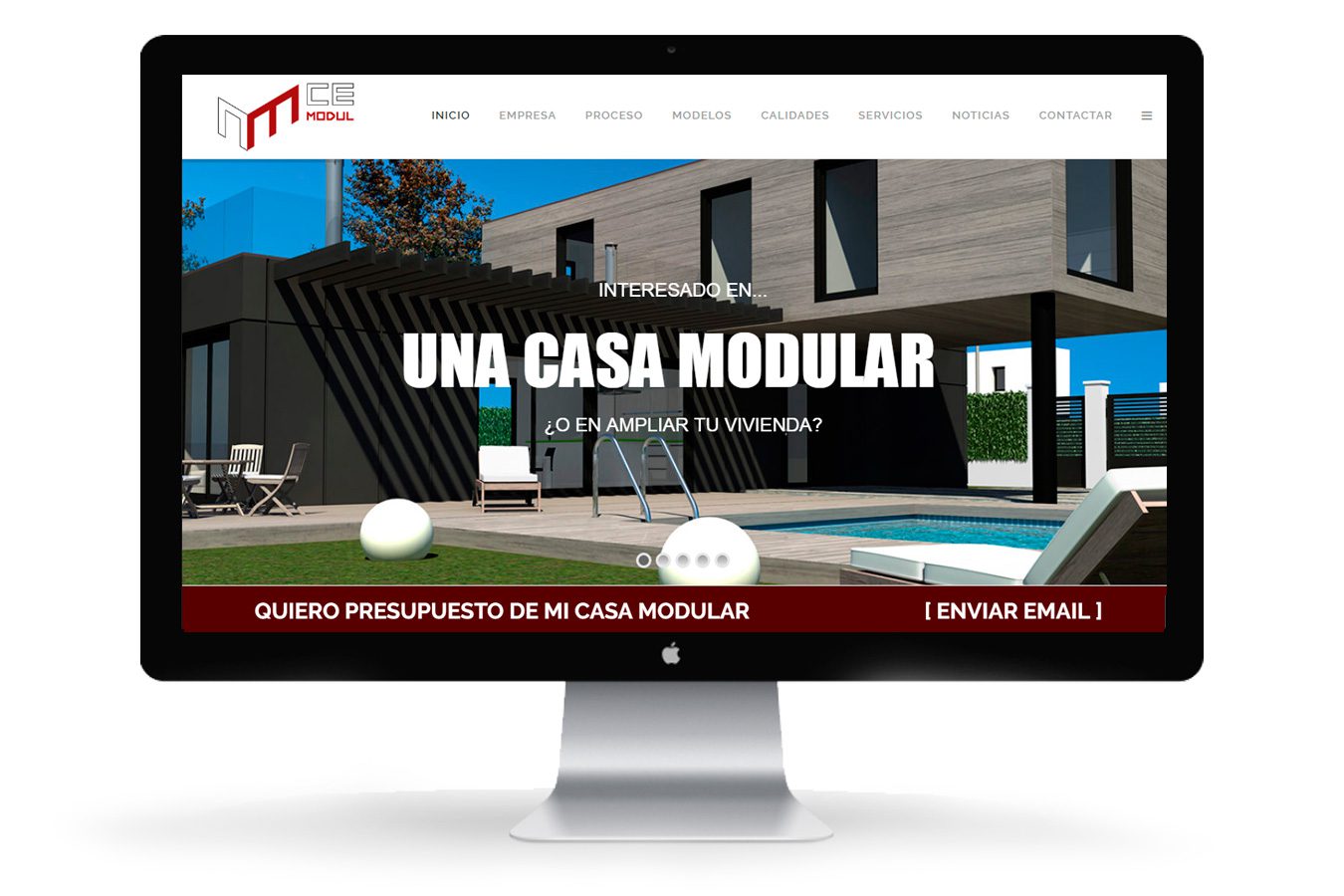Diseño PÁGINA WEB Corporativa para Casas Modulares CE MODUL. (Sant Cugat. Barcelona) - By IDG GRUP WEB - Imagen Corporativa y Publicidad