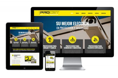 Diseño PÁGINA WEB Corporativa para PROCAT SEGURIDAD (Barcelona) - By IDG GRUP WEB - Imagen Corporativa y Publicidad