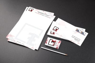 Diseño e Imprenta de Papelería corporativa (hojas carta, bloc notas, sobres corporativos, tarjetas) para Administrador Fincas Barcelona: FINQUES EDO | Diseño: IDG GRUP WEB - Imagen Corporativa y Publicidad