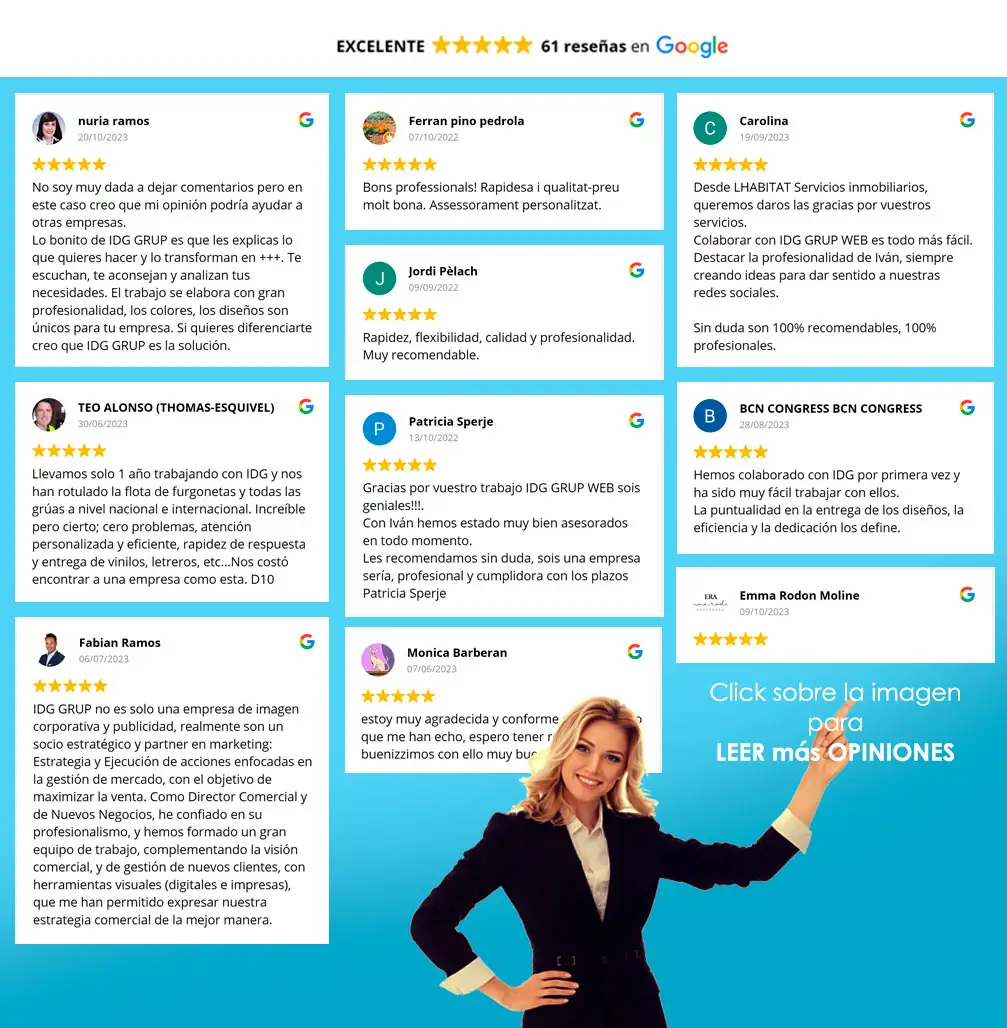 Opinión de los Clientes de IDG GRUP WEB