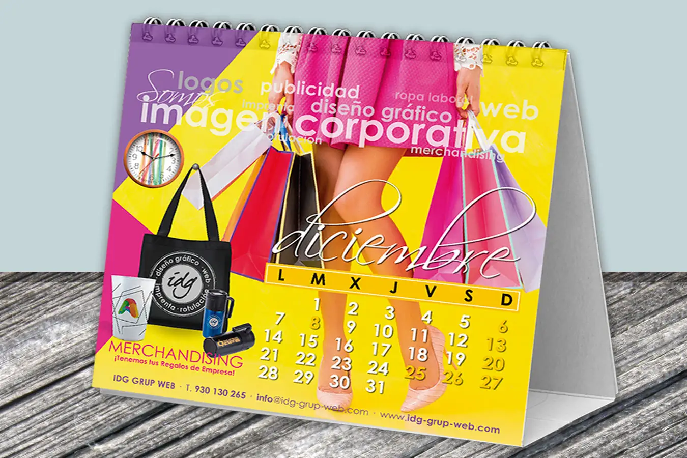 Diseño e imprenta Calendarios de mesa