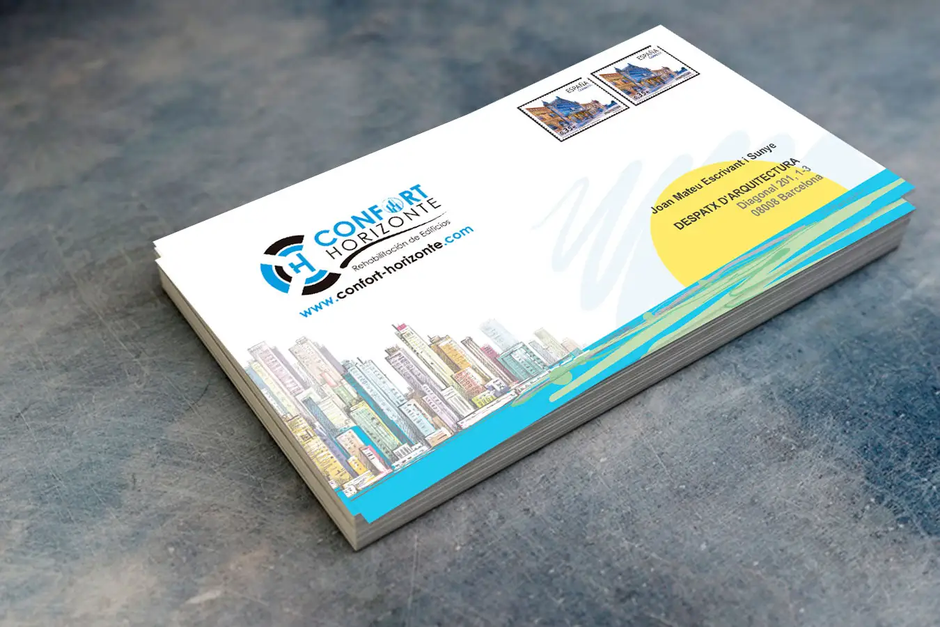 Diseño e imprenta Sobres de empresa americanos