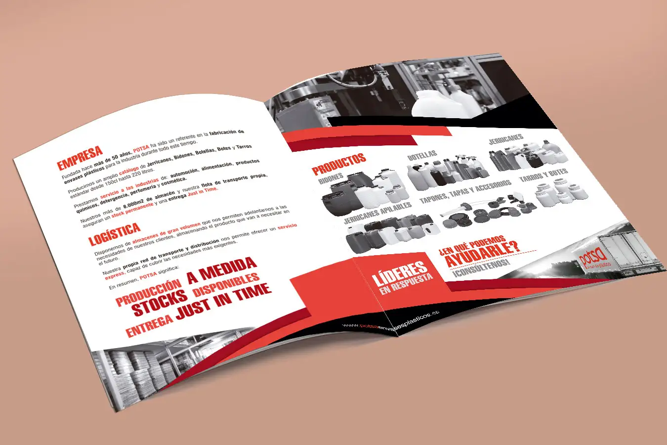 Diseño e imprenta de Dípticos corporativos publicitarios