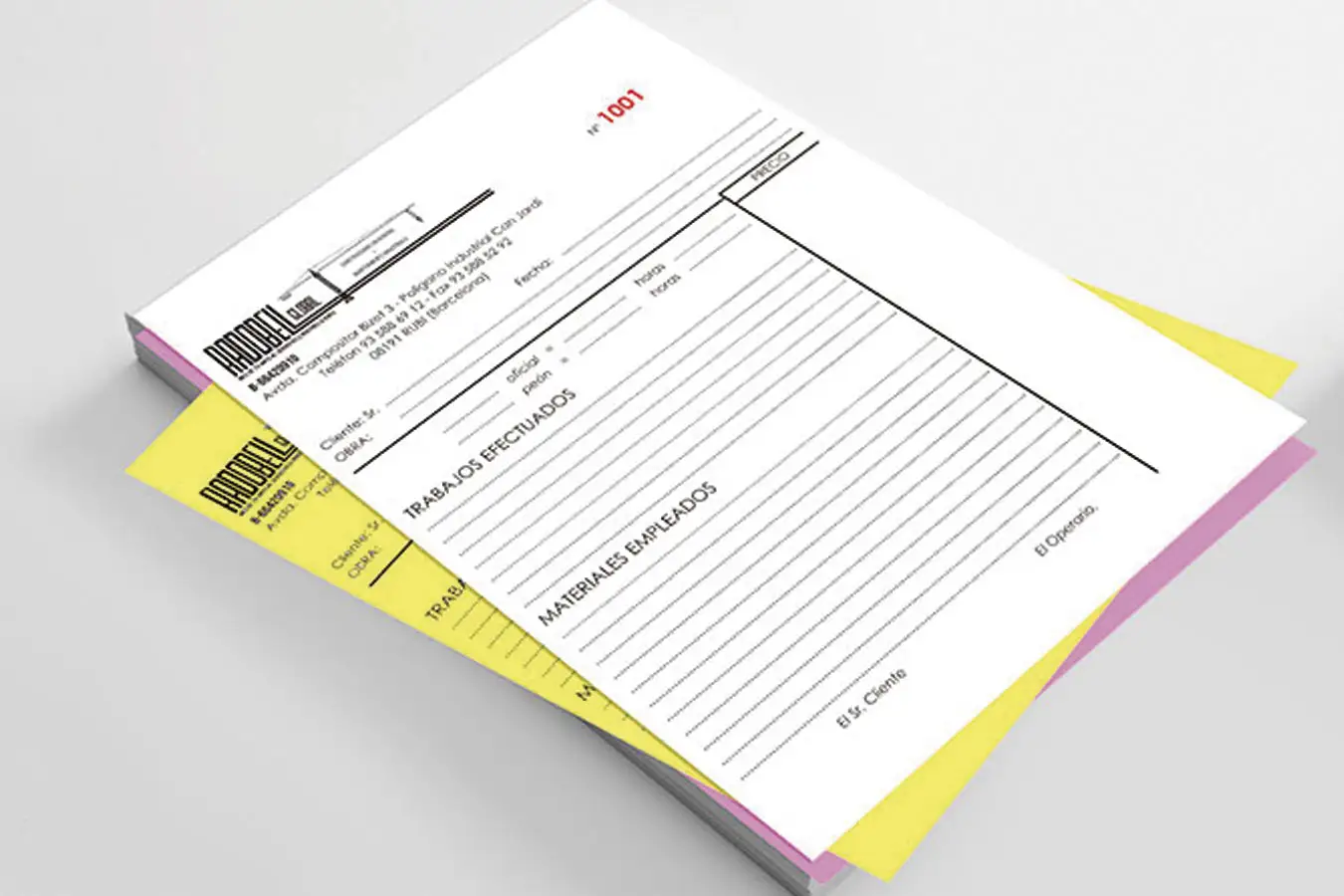 Diseño e imprenta Blocs y Talonarios autocopiativos